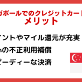 シンガポール旅行におすすめのクレジットカード7選🇸🇬キャッシュレス事情や注意点を解説